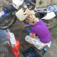 AndreaBecky_becky cleaning her air filter