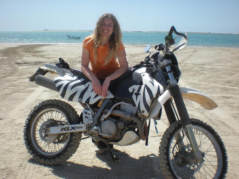 Women Who Ride: Becky with her DRZ400