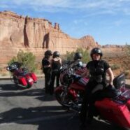 Brynja_Me on bike in Arches National Park, US