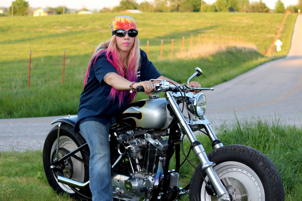 Women Who Ride: Chris Gibbany with her 1981 Harley Ironhead