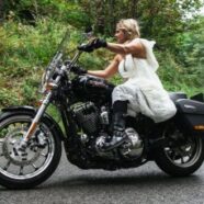 Croatia, road to Sljeme , Harley D photoshooting