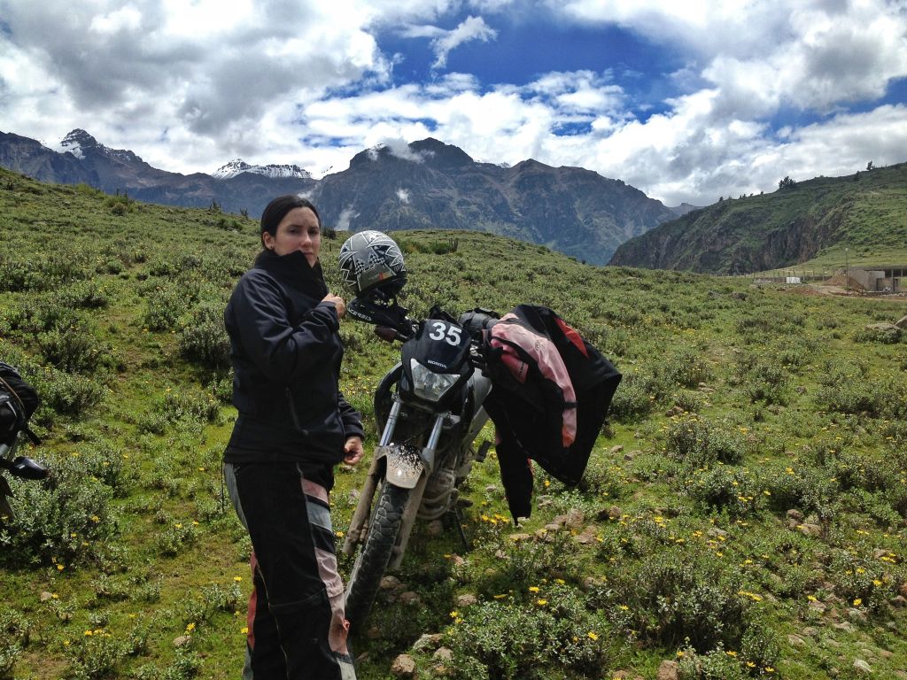 Women Who Ride: Fatima Ropero stopped for a rest in Peru