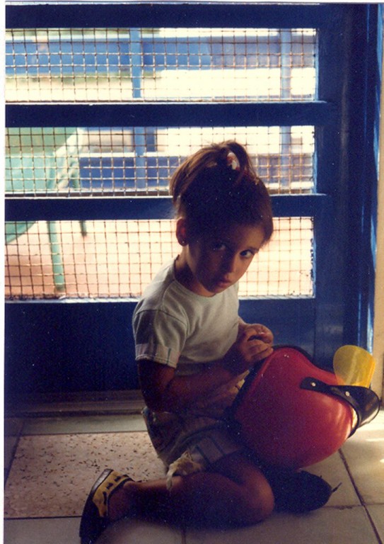 Women Who Ride: Fatima Ropero as a child with her red helmet