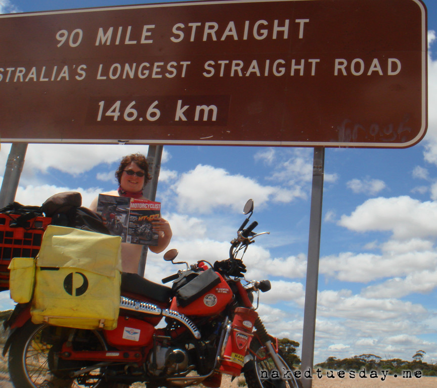 Women Who Ride: Jacqui Kennedy on Australia's longest straight road