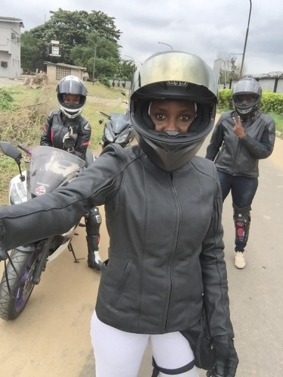 Women Who Ride: Jane Michael Ekanem with her riding group