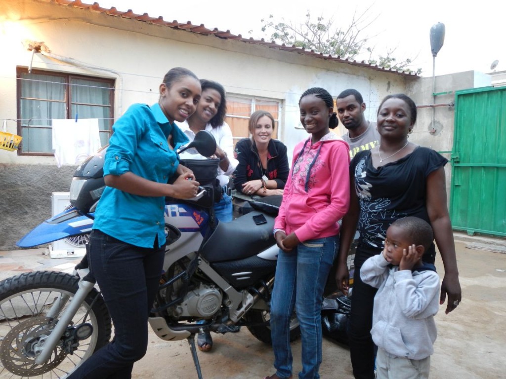 Women Who Ride: Jolandie Rust with friends in Angola