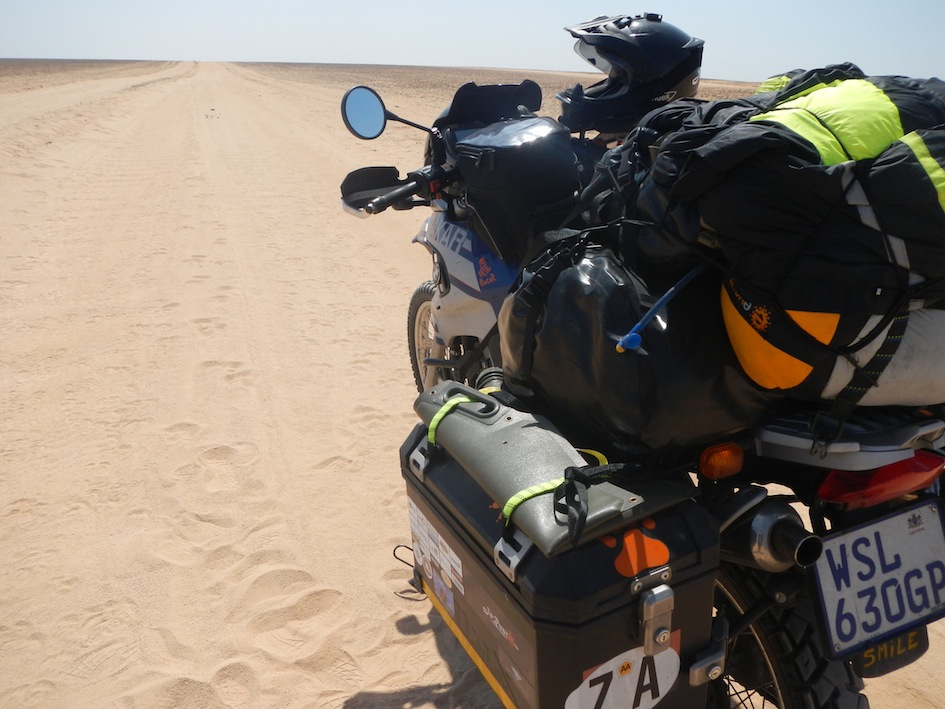 Women Who Ride: Jolandie Rust in Angola on the Namib deserrt