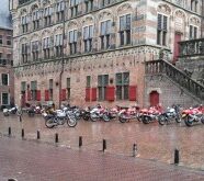 Lilian_Moto Guzzi meeting in 16th century Deventer Holland