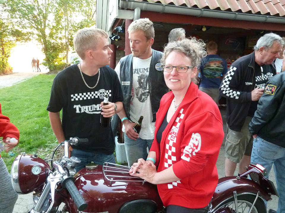 Women Who Ride: Pia Lindberg on a vintage Triumph