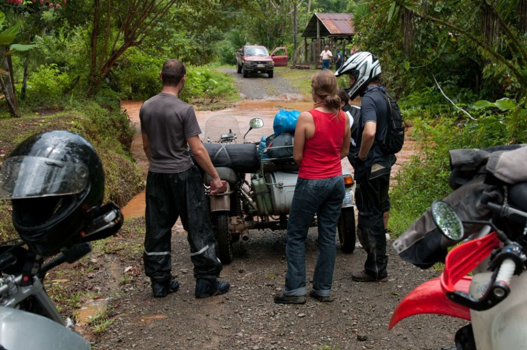 Women Who Ride: A flooded road in Costa Rica