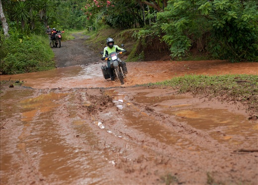 Women Who Ride: A muddy crossing (Photo by Greg Vaccher)