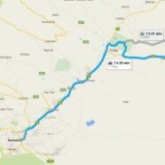 Riding to Fourteen Falls from Nairobi