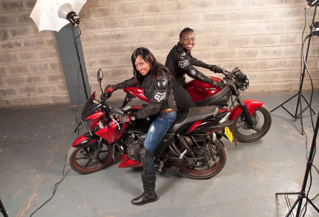 A photoshoot with East African Motorcycle Diaries magazine
