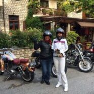 Violeta_With biker friends in Greece