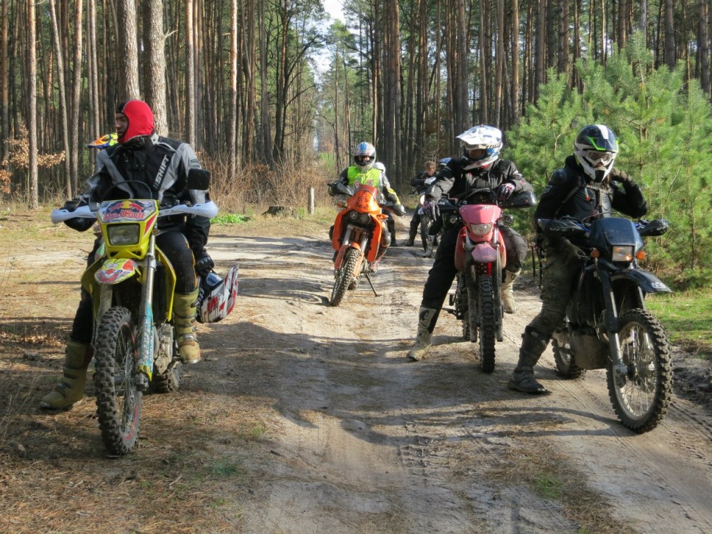 Women Who Ride: Group off-road ride through forest